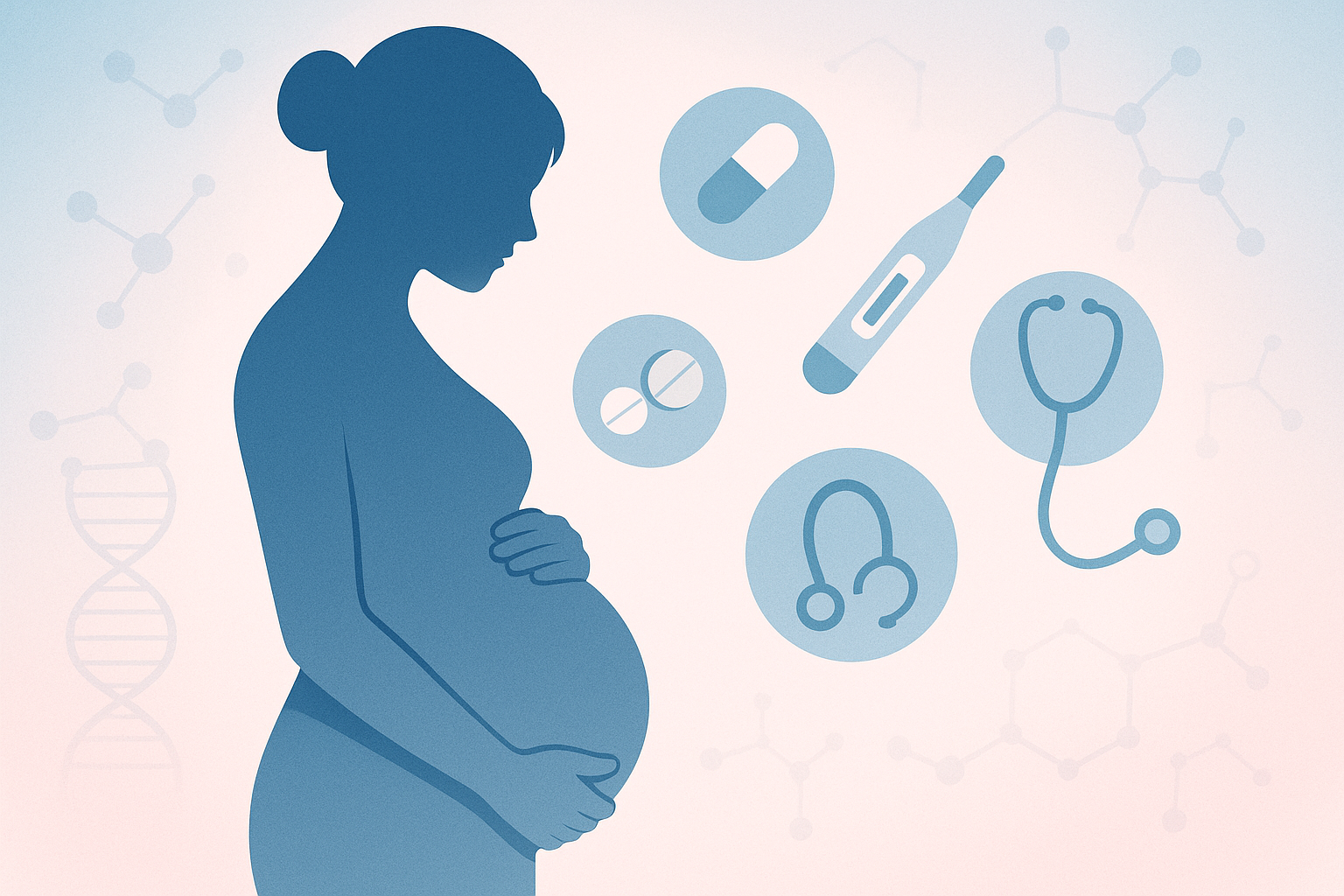 Trudnica i medicinski simboli - acetaminofen u trudnoći