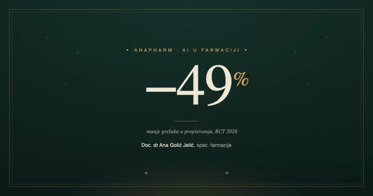 Ilustracija: AI predlaže, farmaceut potvrđuje, smanjenje grešaka u propisivanju