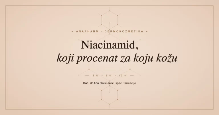 Niacinamid, koji procenat za koju kožu, ilustracija, Anapharm