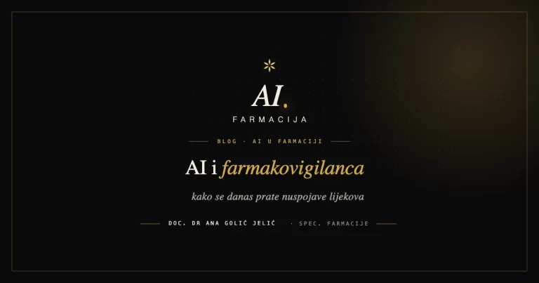 AI i farmakovigilanca, ilustracija za članak doc. dr Ane Golić Jelić