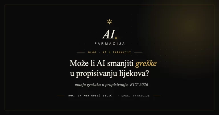 Moze li AI smanjiti greske u propisivanju lijekova - Anapharm blog