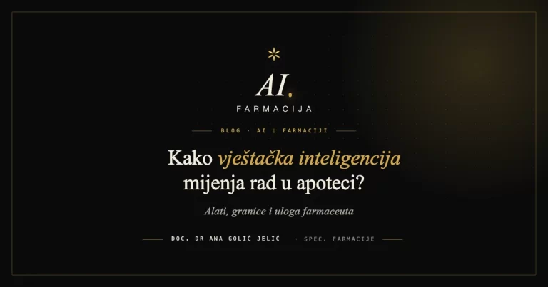 Kako vještačka inteligencija mijenja rad u apoteci - AI u farmaciji, Anapharm blog