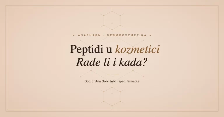 Peptidi u kozmetici, ilustracija za članak doc. dr Ane Golić Jelić