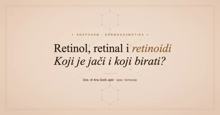 Retinol, retinal i retinoidi - koji je jači i koji birati, Anapharm dermokozmetika