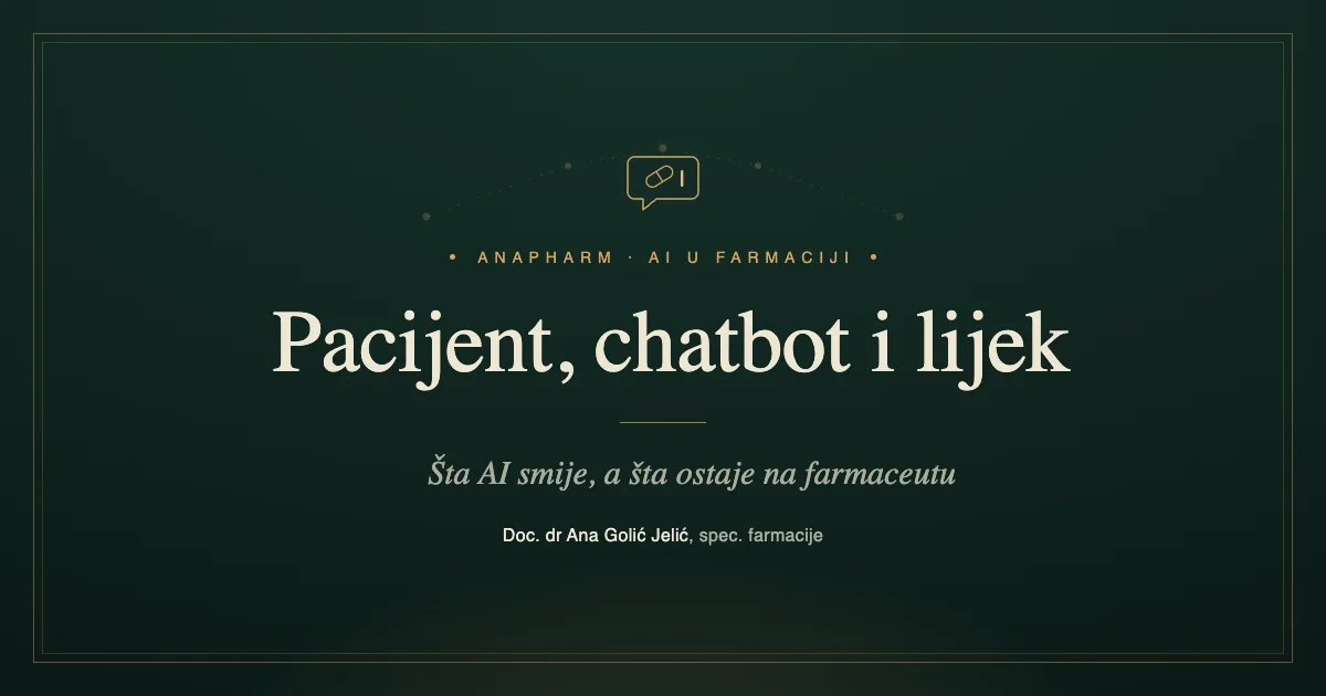 Smiju li pacijenti pitati ChatGPT o lijekovima?